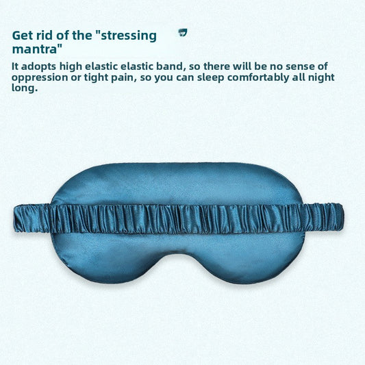 Double-Sided Imitation Silk Eye Mask Satin Silk Eye Protection Blackout Sleep Mulberry Silk Eye Mask Printed Spot Wholesale
