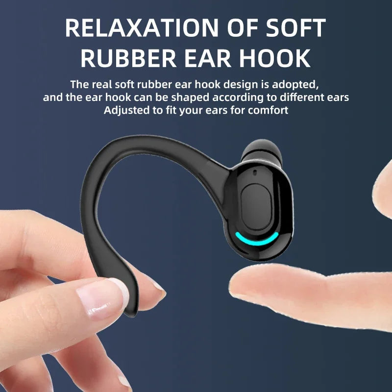 Ear hanging Bluetooth earphones Business single ear earphones Waterproof sports high endurance noise reduction