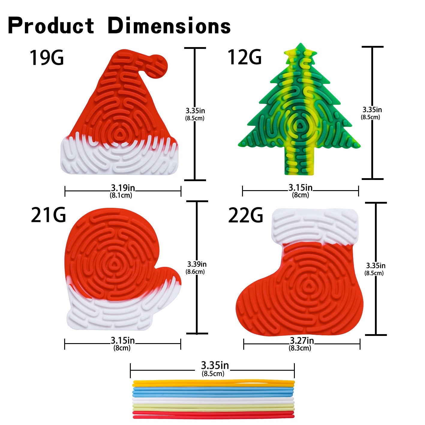 Silicone decompression toy Christmas puzzle children's sensory toy