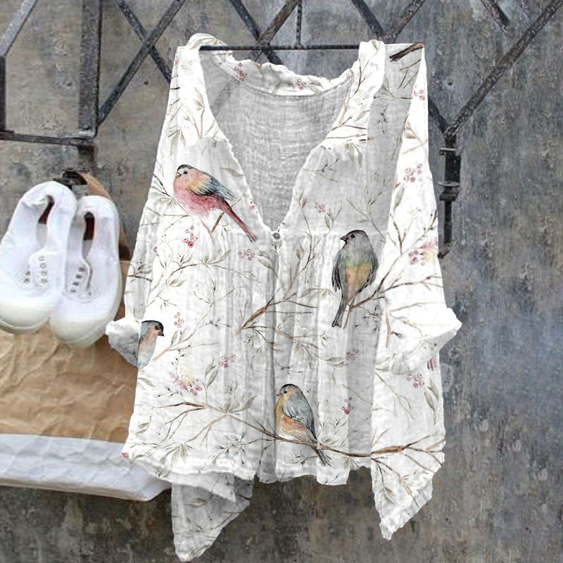 Amazon Cross-Border Avatar Print Women's Shirt