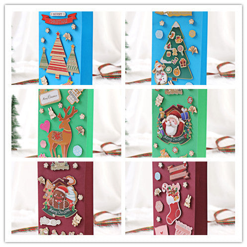 DIY Christmas Cartoon Greeting Card