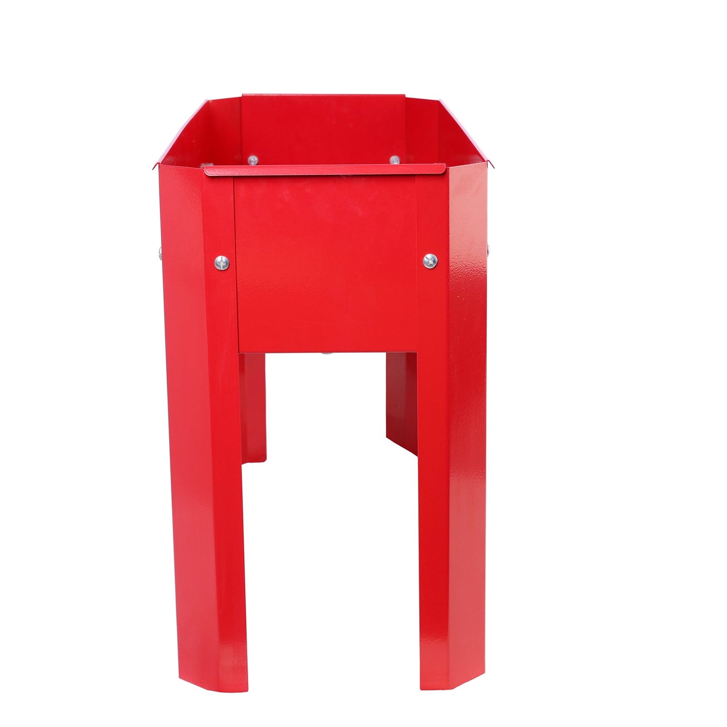 Elevated garden bed.metal elevated outdoor flowerpot box.suitable for backyard and terrace.large flowerpot. Red x 2