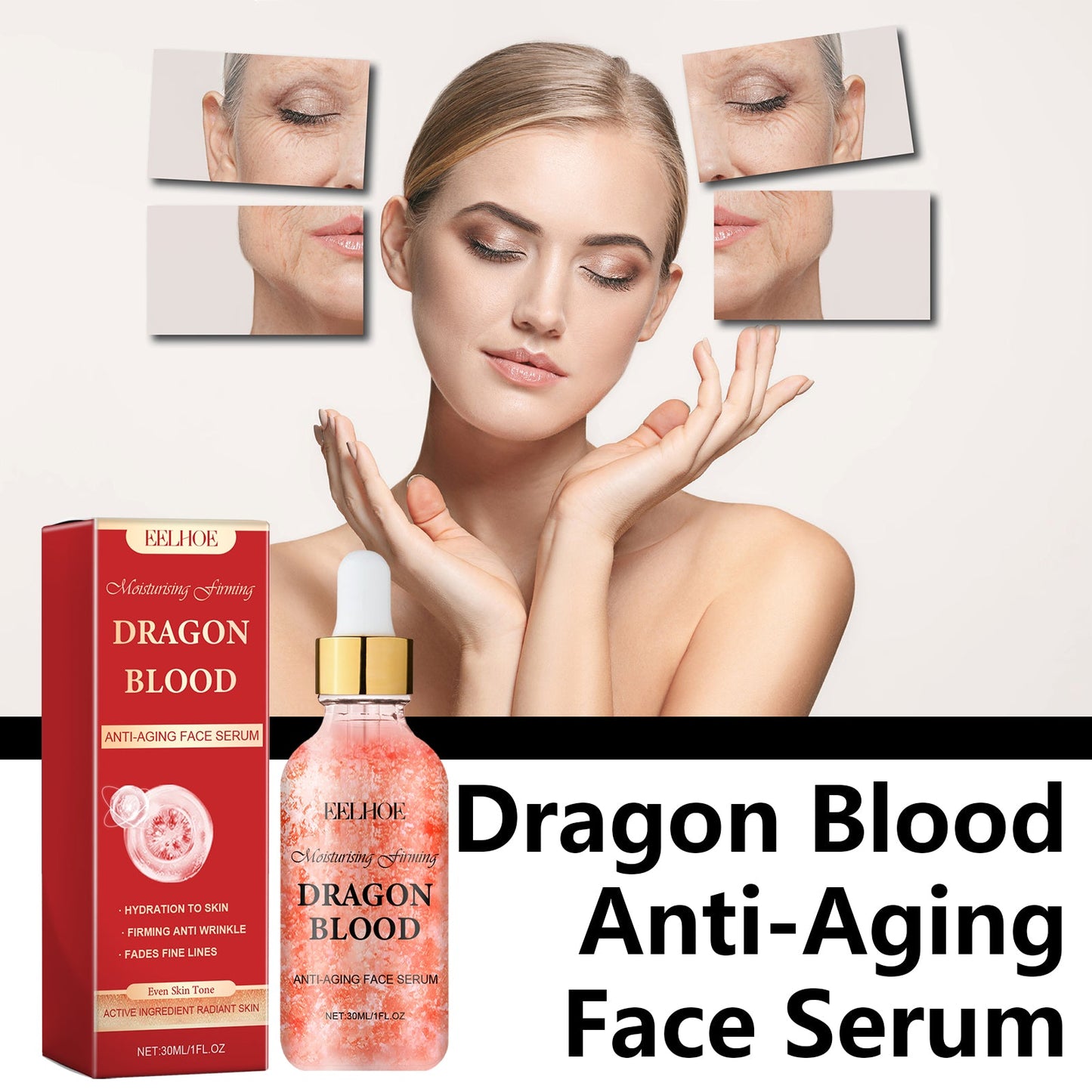 Dragon Blood Facial Treatment Essence Moisturizes And Tightens Soft, Smooth And Delicate Facial Skin
