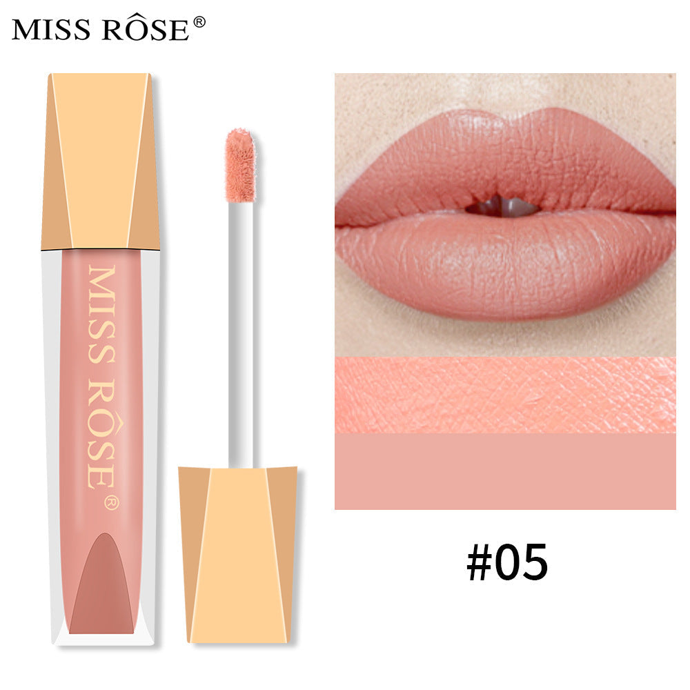 Matte Lip Gloss Liquid Pearlescent Lip Gloss Non Fading Non Stick Cup Velvet Lip Glaze Lipstick