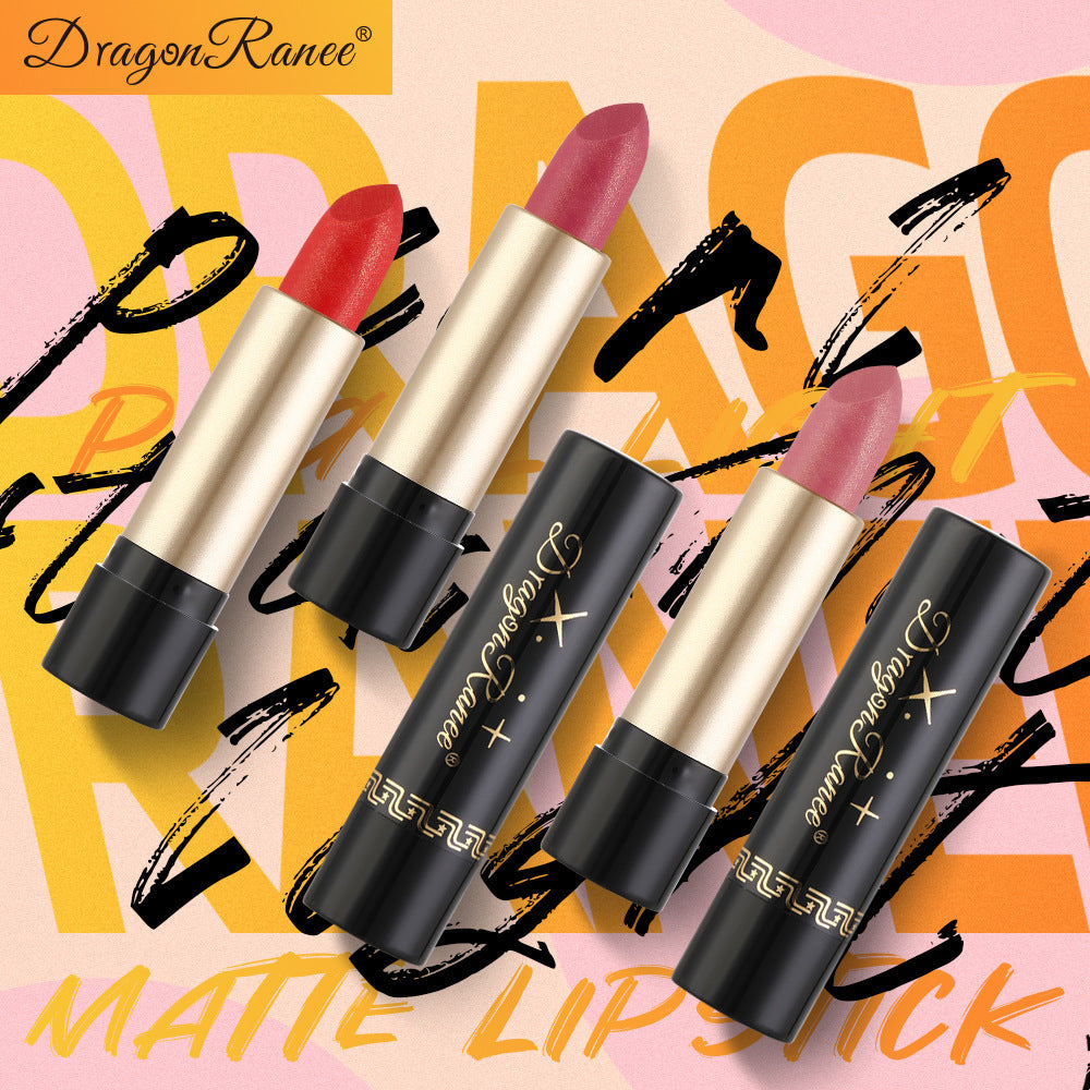 Gilt Pearlescent Dragon Fruit Peach Pink Lipstick Slightly Flashing Lipstick Moisturizing And Shining With Fine Flashing Bean Paste Mermaid