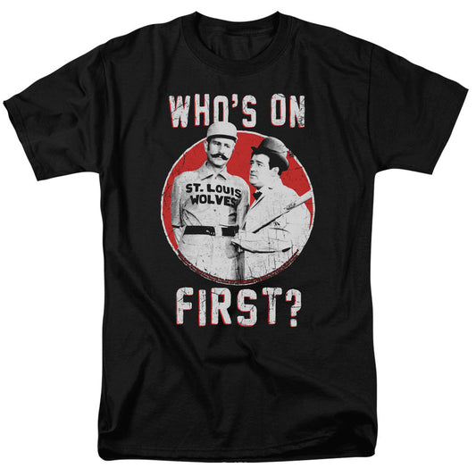 Abbott & Costello First Mens T Shirt Black Officially Licensed