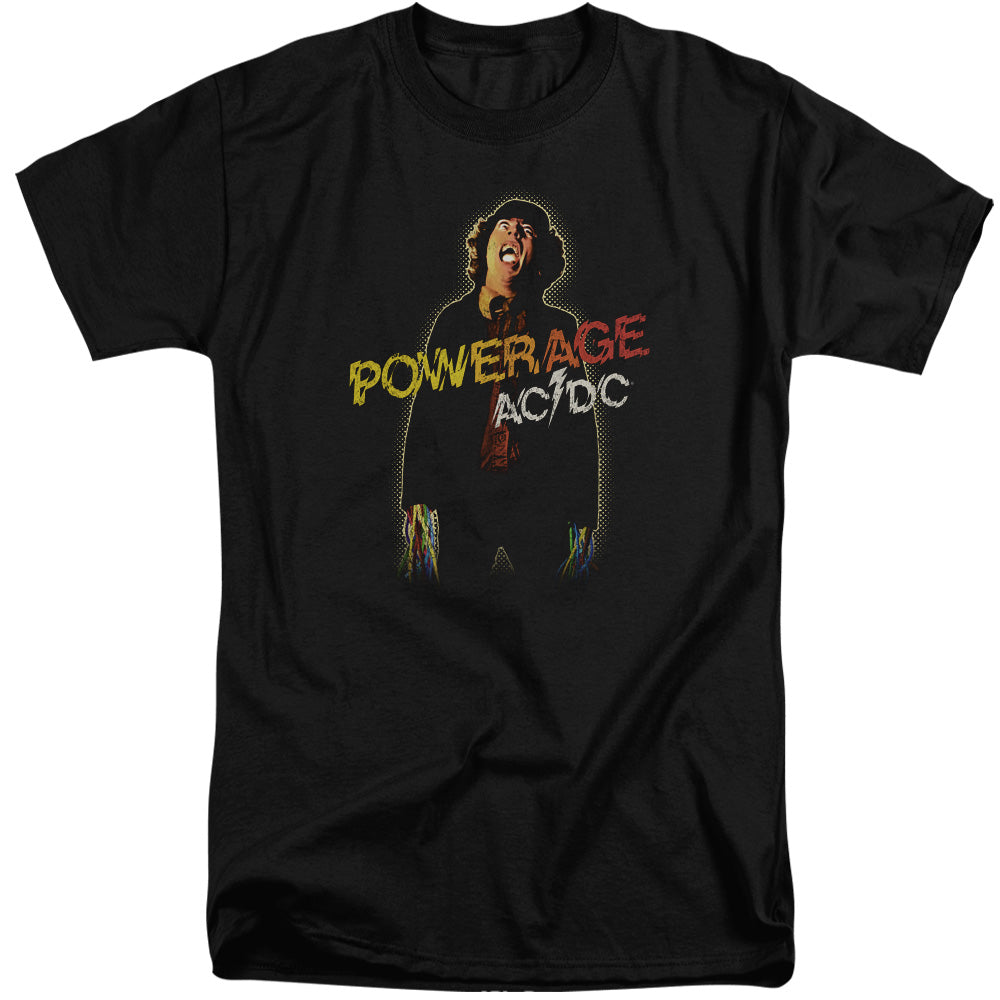AC/DC Powerage Mens Tall T Shirt Black Officially Licensed