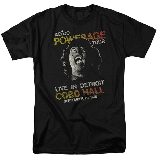 AC/DC Powerage Tour Mens T Shirt Black Officially Licensed