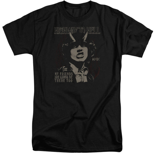 AC/DC My Friends Mens Tall T Shirt Black