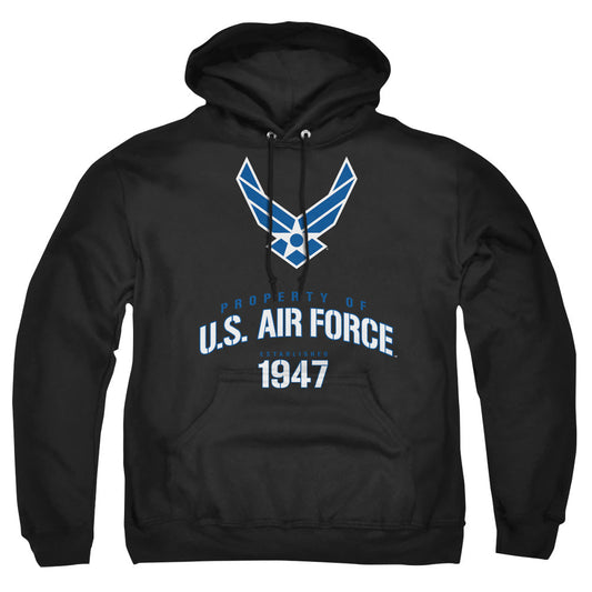 Air Force Property Of Mens Hoodie Black Officially Licensed