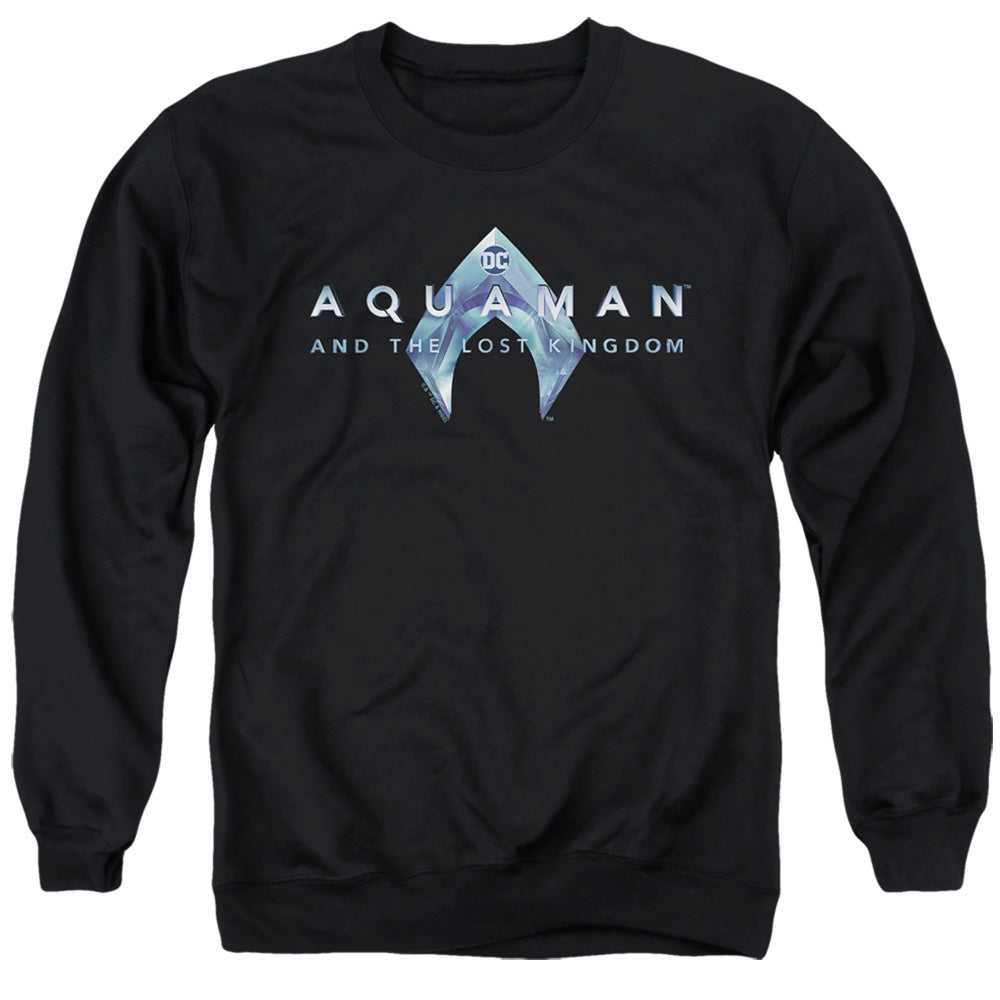 Aquaman And The Lost Kingdom Logo Mens Crewneck Sweatshirt Black