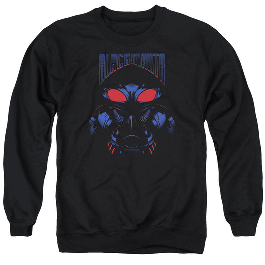 Aquaman Movie Black Manta Mens Crewneck Sweatshirt Black Officially Licensed