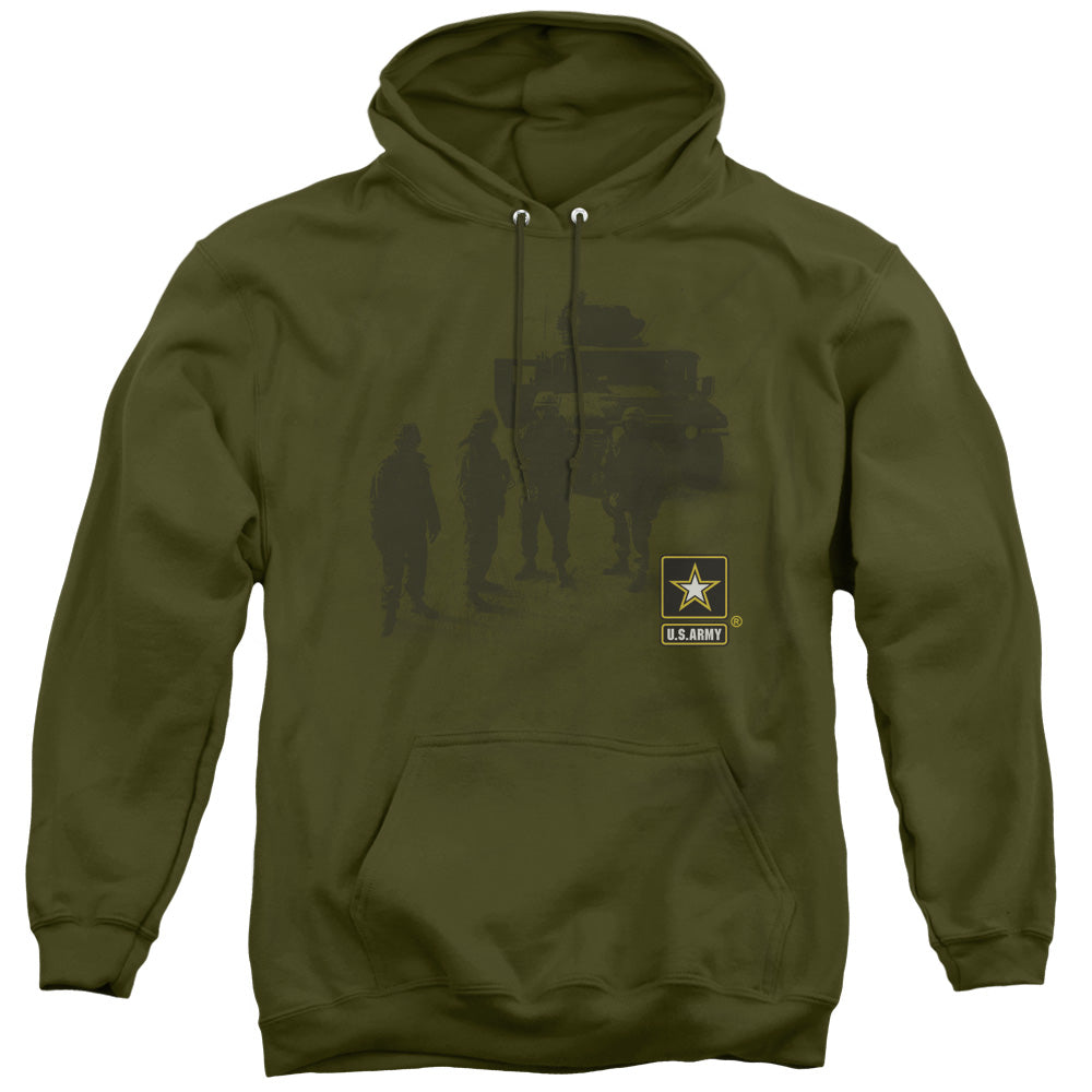 Army Strong Mens Hoodie Military Green Officially Licensed