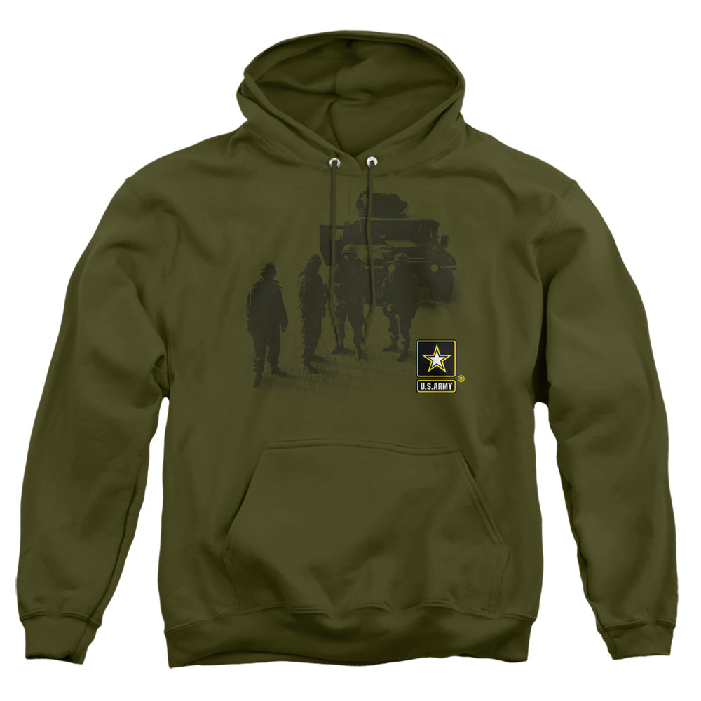 Army Strong Mens Hoodie Military Green Officially Licensed