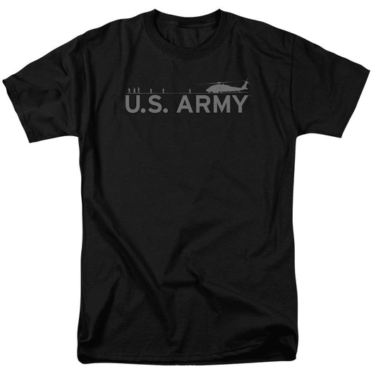 Army Helicopter Mens T Shirt Black Officially Licensed