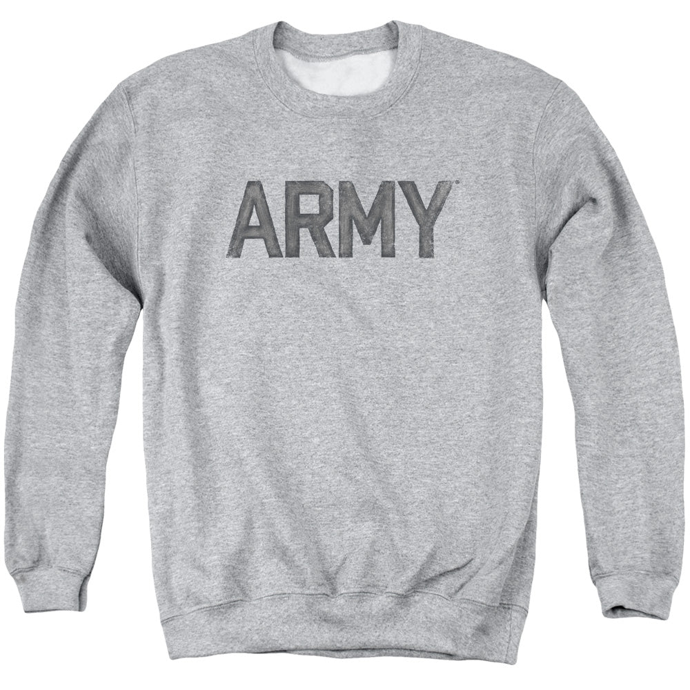 Army Star Mens Crewneck Sweatshirt Athletic Heather
