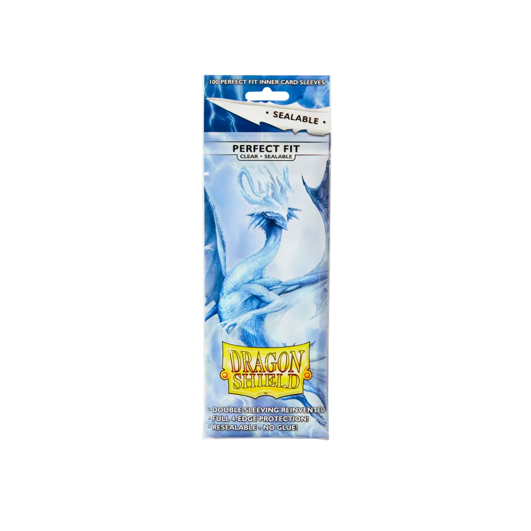 Dragon Shield: Standard Size 100ct Inner Sleeves - Perfect Fit Sealable (Clear 'Thindra')