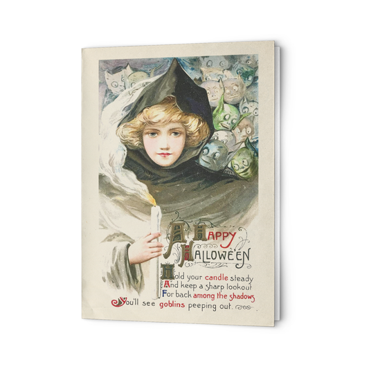 "A Happy Halloween" Antique Greeting Card