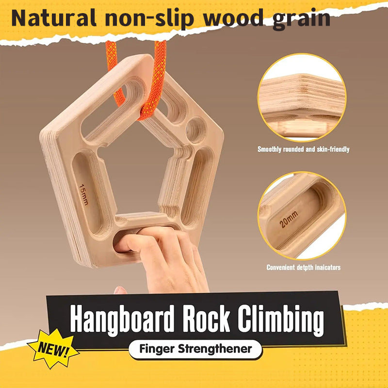 1/2PCS Climbing Pull-Up & Hangboard: Finger & Forearm Strengthener for Rock Climbing Training