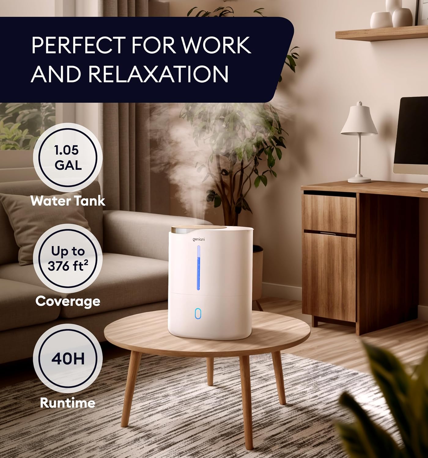 Humidifier Huron 4L, White