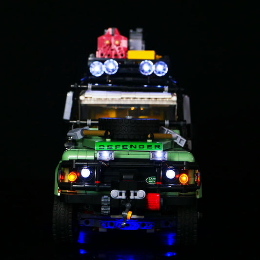 DIY building block lighting suitable for LEGO 10317 Land Rover Defender off-road vehicle building block remote control LED lights