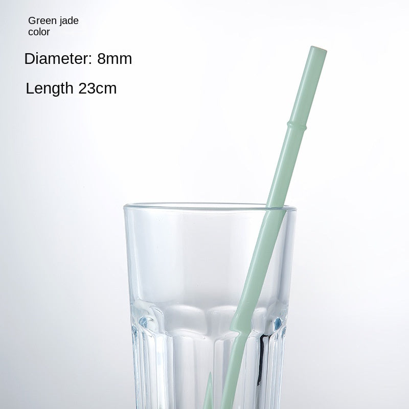 Eco-Friendly High Borosilicate Glass Straw Durable Heat-Resistant Starbucks Kids Straw 27cm Customized