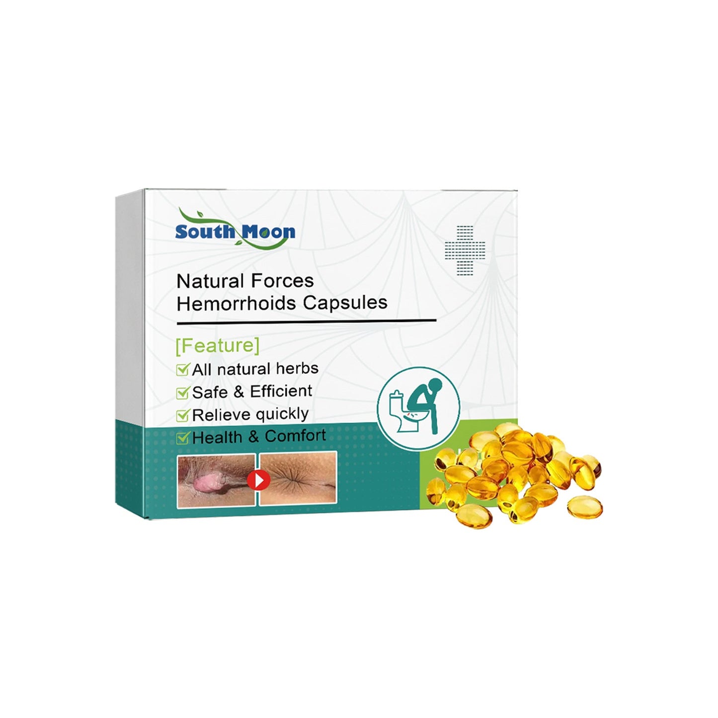 Naturally Forces Hemorrhoids Capsules, Ease Crissum Itching Inside And Outside Mixture Boils Anal Shu Paste Meat Elimination Hemorrhoids Paste Ball