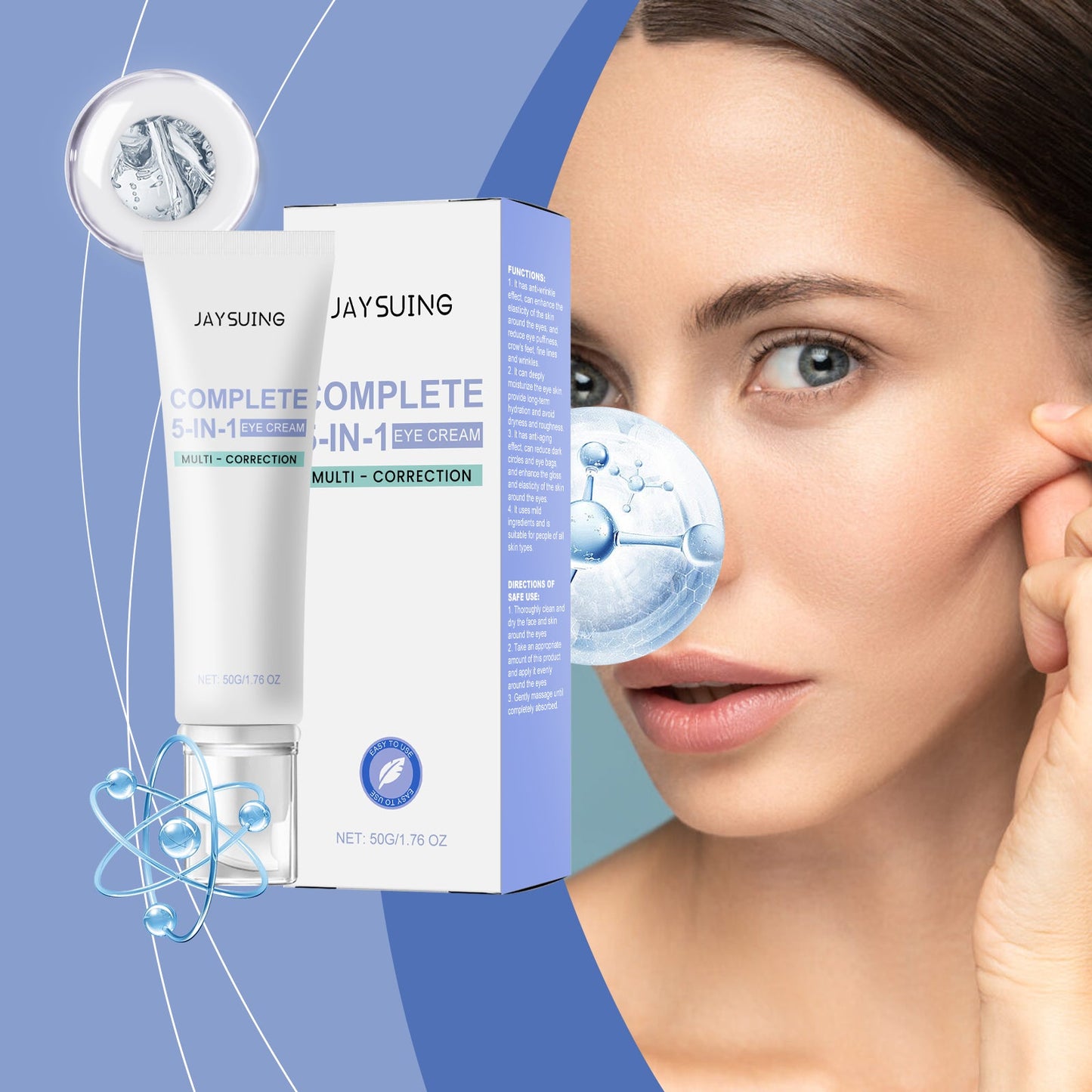 Firming Eye Cream, lighten fine lines and moisturize eye skin daily massage care cream