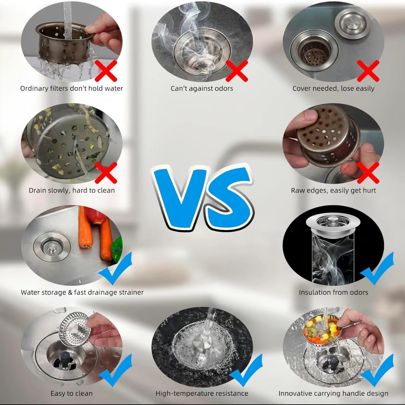 DrainGuard Pro 3-in-1 Stopper