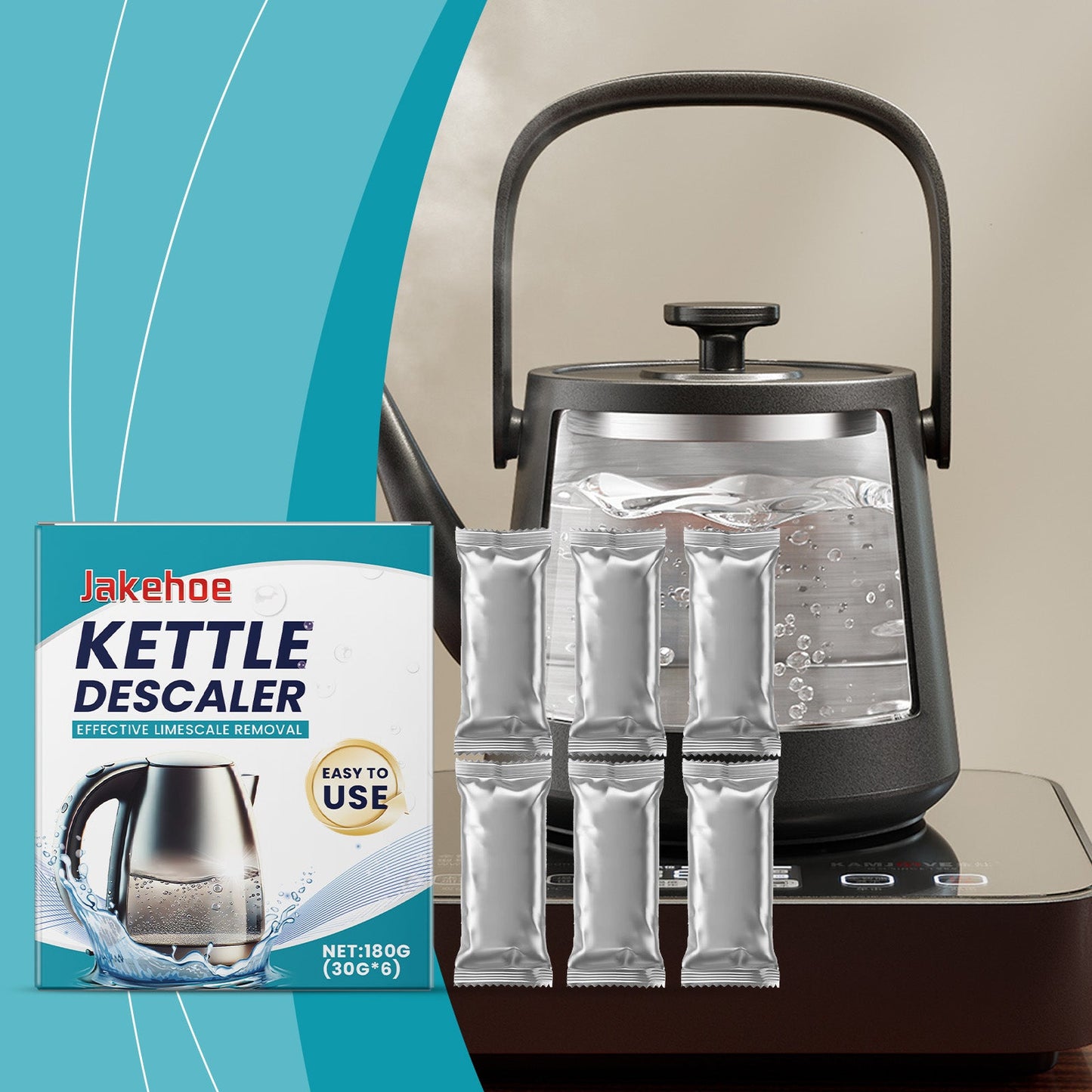 Kettle Descaling Powder Electric Kettle Cleaning Descaling Brightening Household Kettle Scale Cleaner