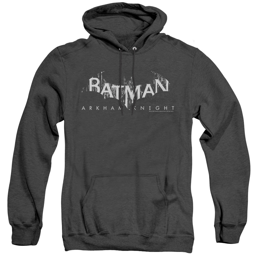 Batman Arkham Knight Ak Splinter Logo Mens Heather Hoodie Black Officially Licensed