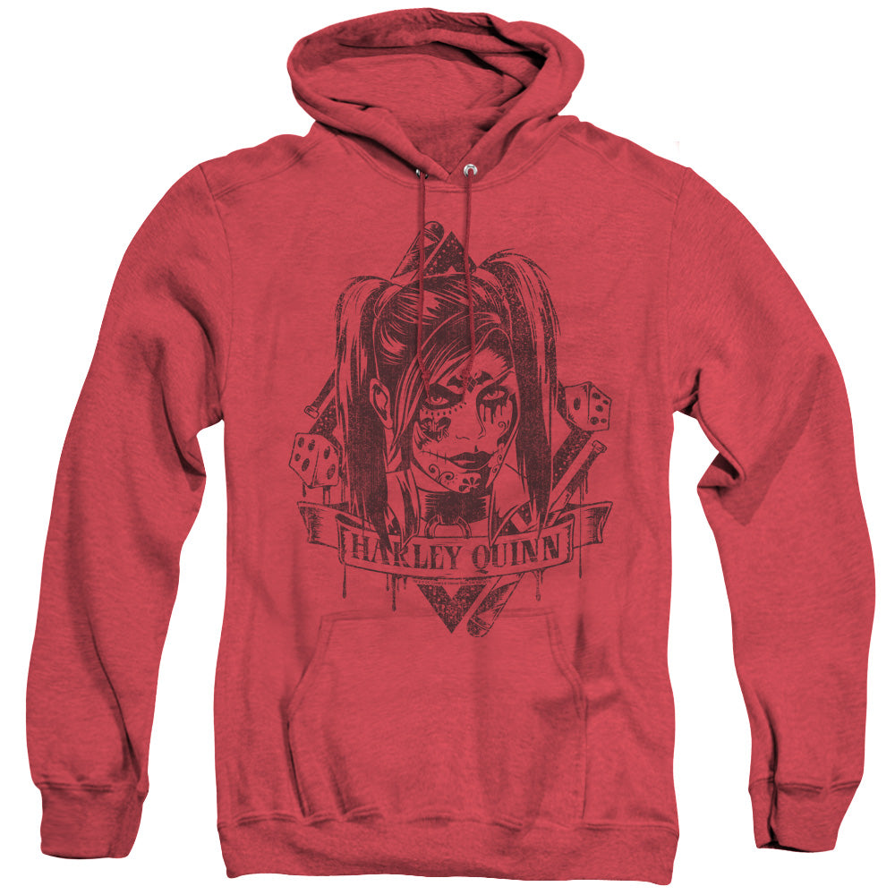 Batman Arkham Knight Diamond Mens Heather Hoodie Red Officially Licensed
