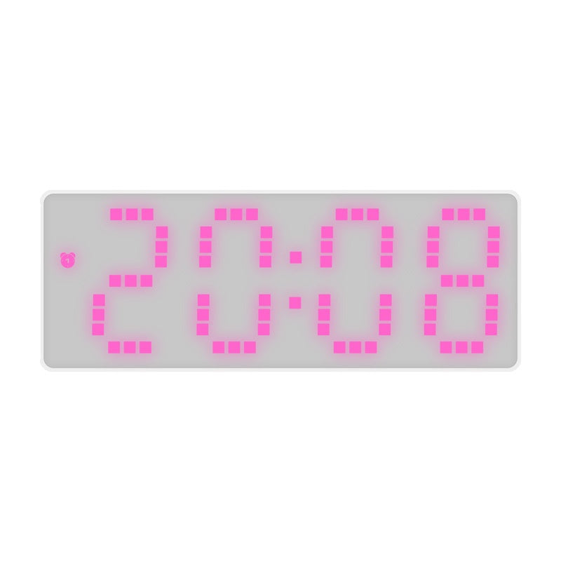 Simple Style LED Electronic Alarm Clock Battery and Plug-in Dual-use Timepiece Yida Time