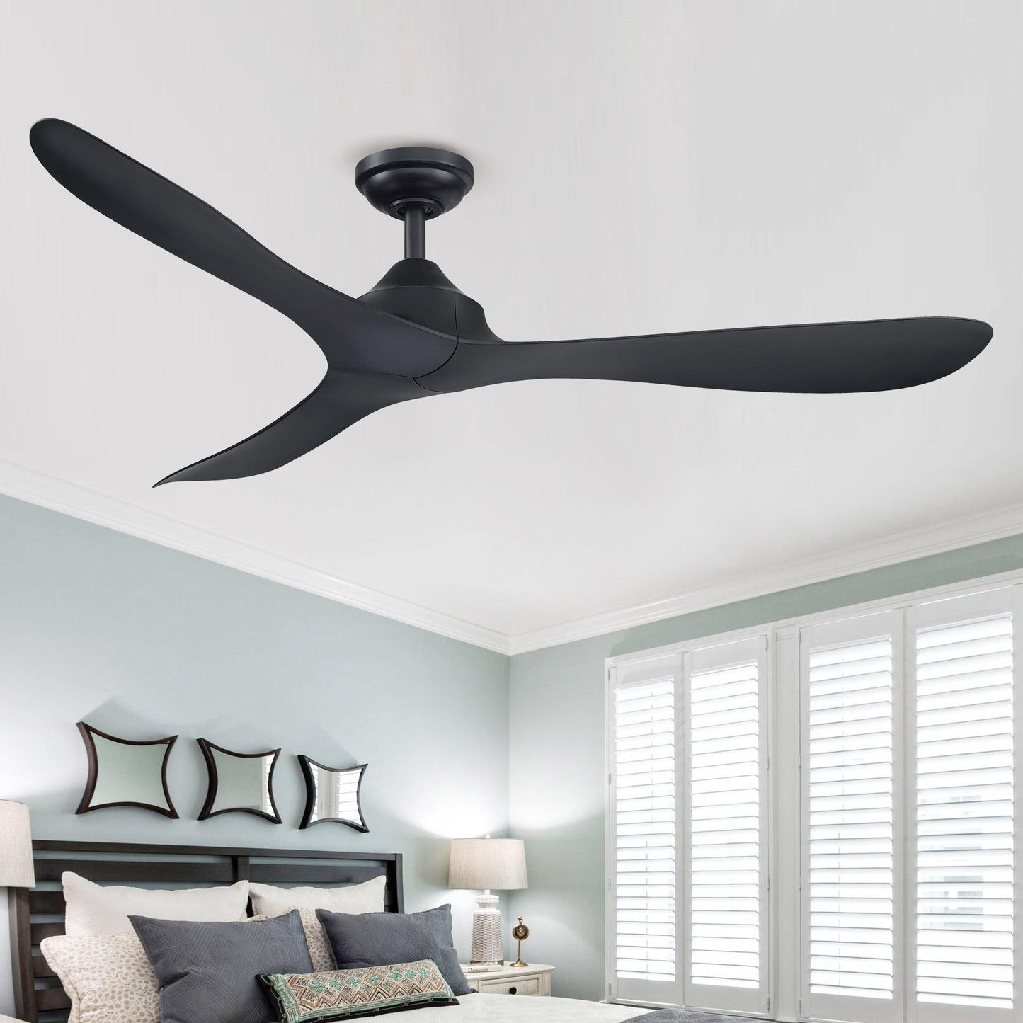 56" Eon Modern Reversible Ceiling Fan With Remote Control