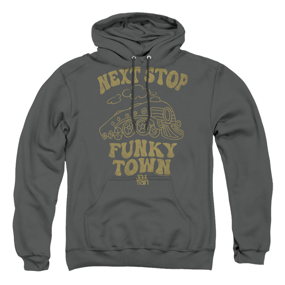 Bet Soul Train Next Stop Mens Hoodie Charcoal Officially Licensed
