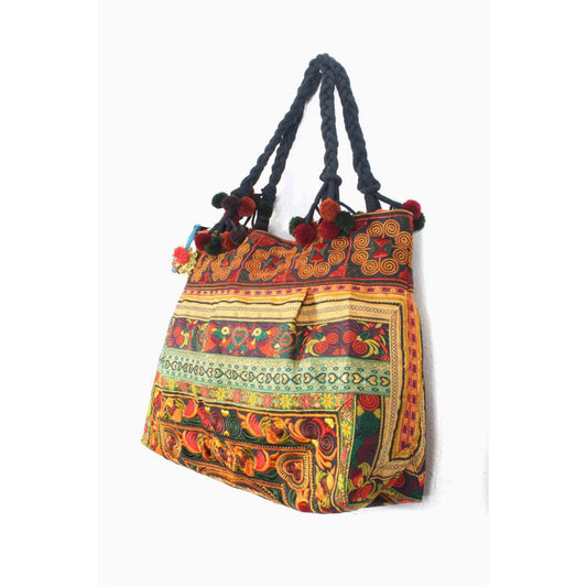 Dove Embroidered Tote Shoulder Bag - Thailand