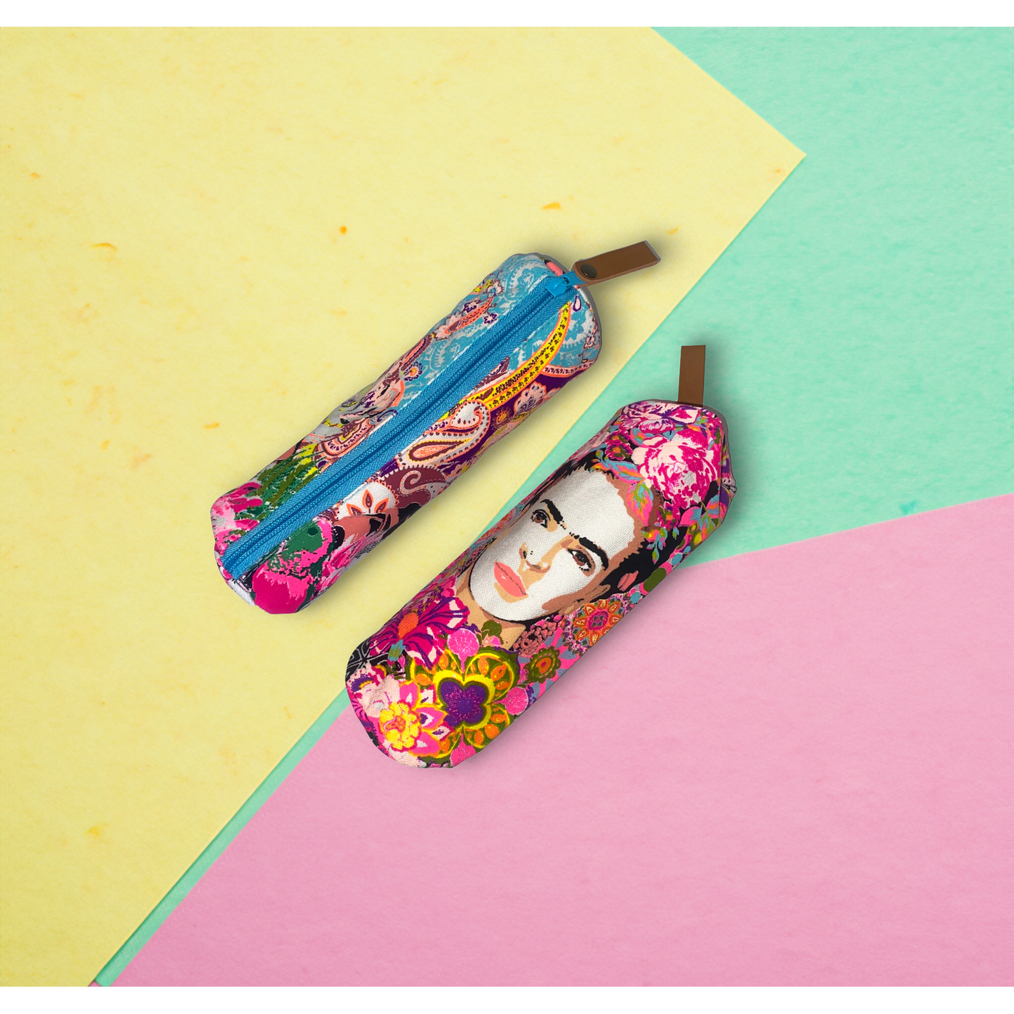 Frida Kahlo Printed Pencil | Brush Boho Colorful Case - Thailand