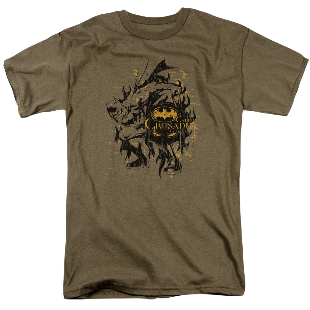 Batman Be Afraid Mens T Shirt Safari Green Officially Licensed