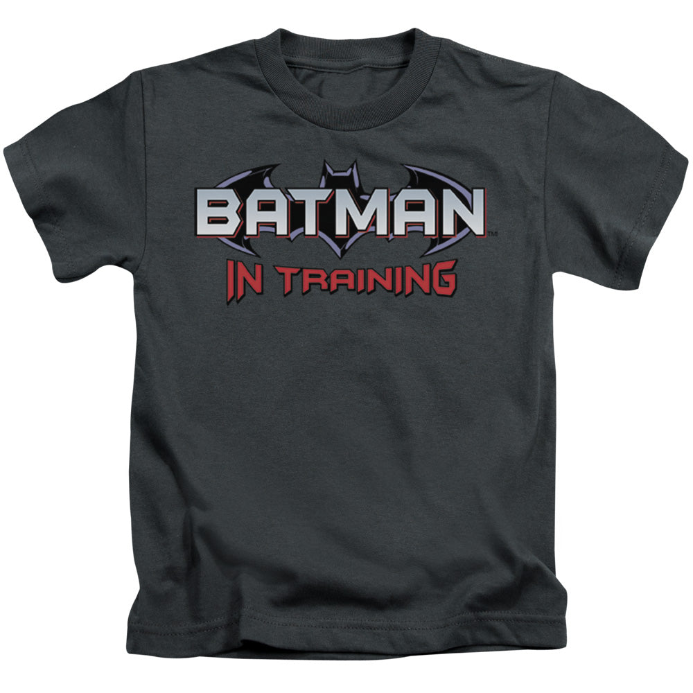 Batman Batman In Training Juvenile Kids Youth T Shirt Charcoal Officially Licensed