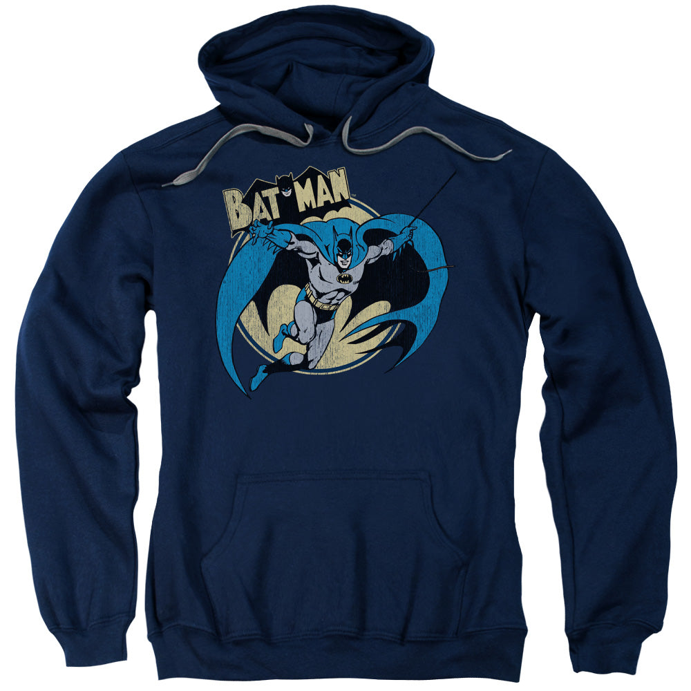 Batman Through The Night Mens Hoodie Navy Blue Officially Licensed