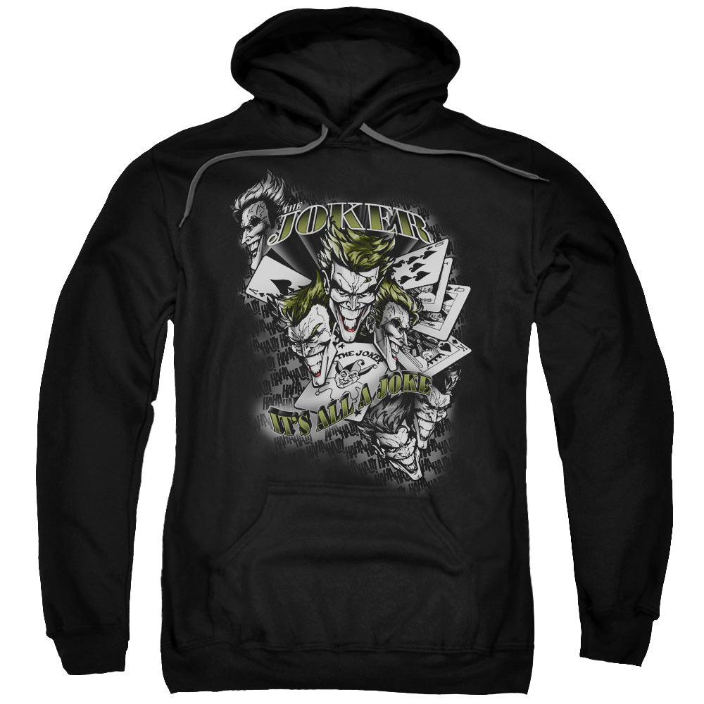 Batman Its All A Joke Mens Hoodie Black Officially Licensed