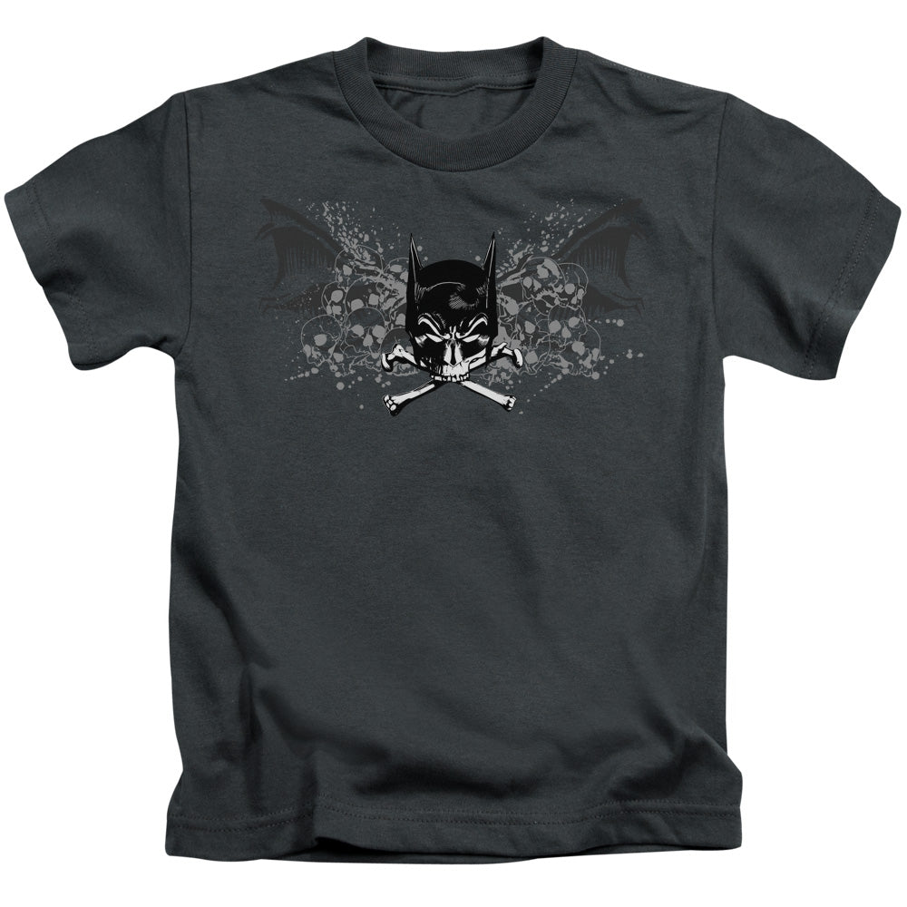 Batman Ill Omen Juvenile Kids Youth T Shirt Charcoal Officially Licensed