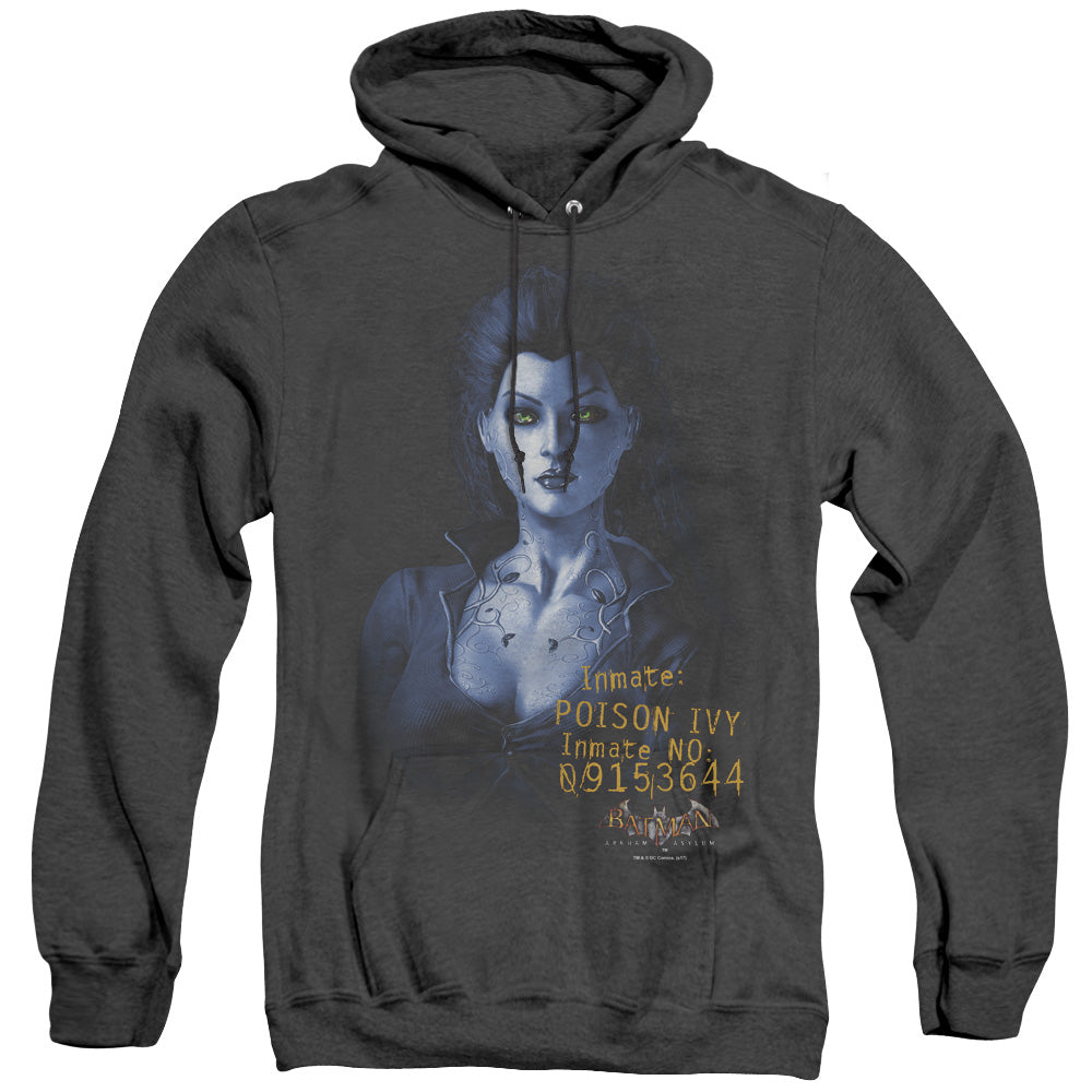 Batman Aa Arkham Poison Ivy Heather Mens Hoodie Black Officially Licensed