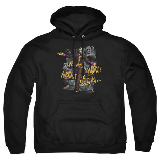 Arkham City About To Begin Mens Hoodie Black Officially Licensed