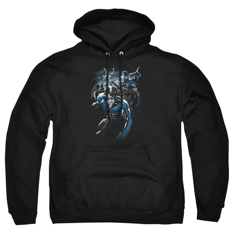 Batman Dynamic Duo Mens Hoodie Black Officially Licensed
