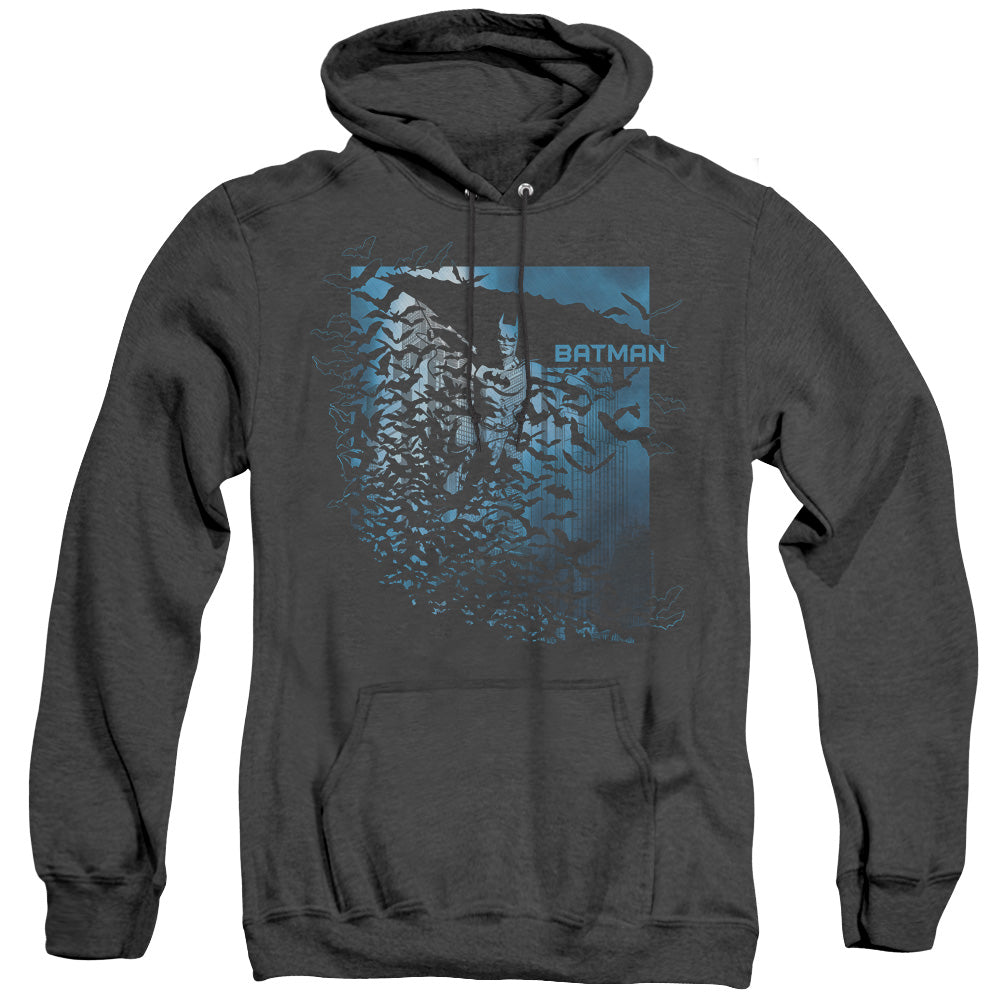 Batman Bat Among Bats Heather Mens Hoodie Black Officially Licensed
