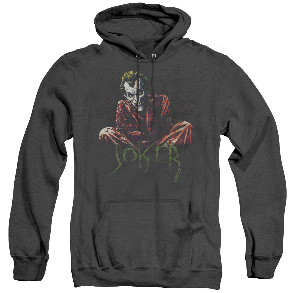 Batman Straight Jacket Heather Mens Hoodie Black Officially Licensed