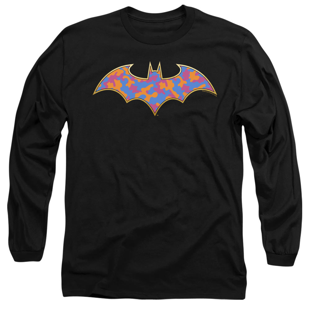 Batman Gold Camo Mens Long Sleeve Shirt Black Officially Licensed