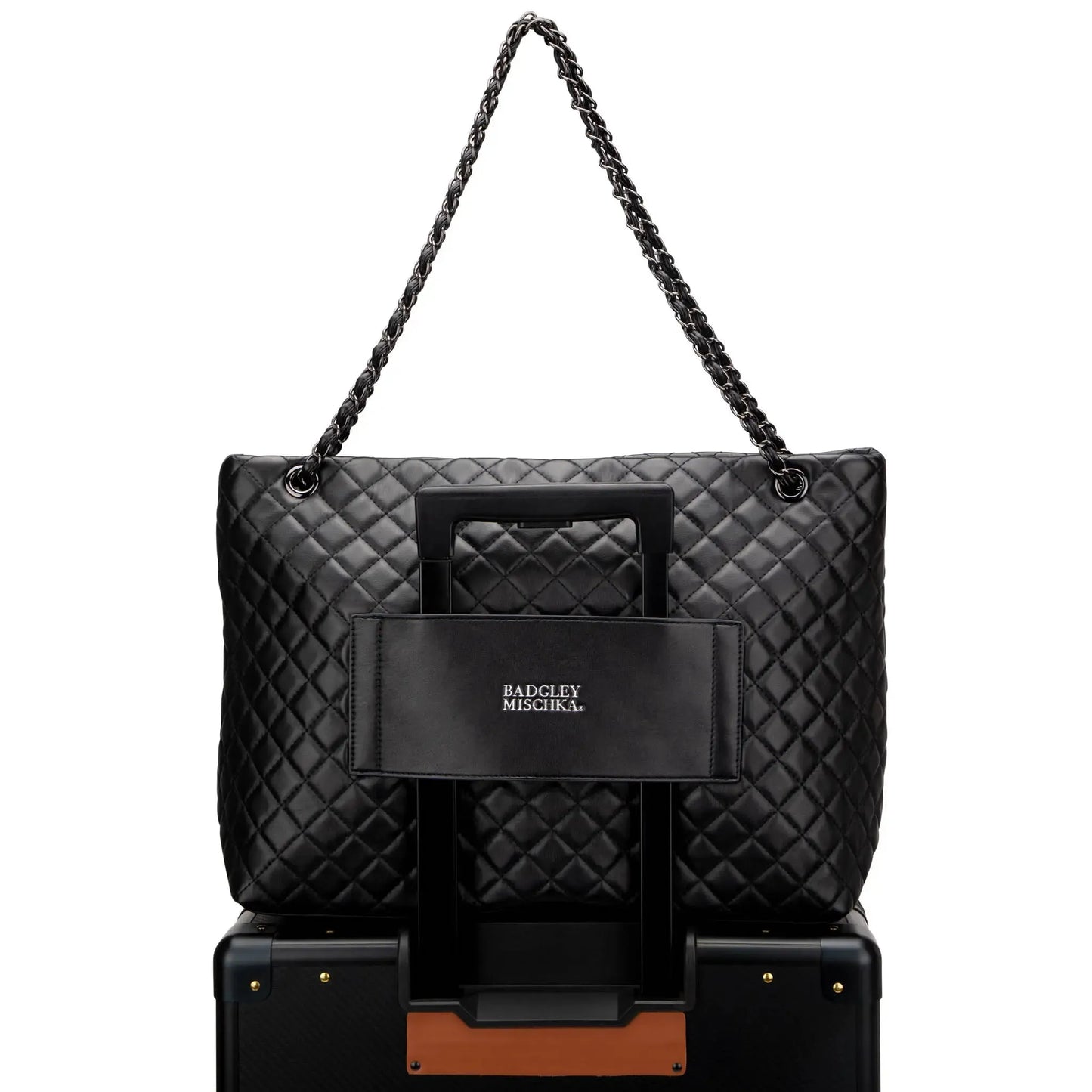 Diana Quilted Vegan Leather Weekender Duffel Bag