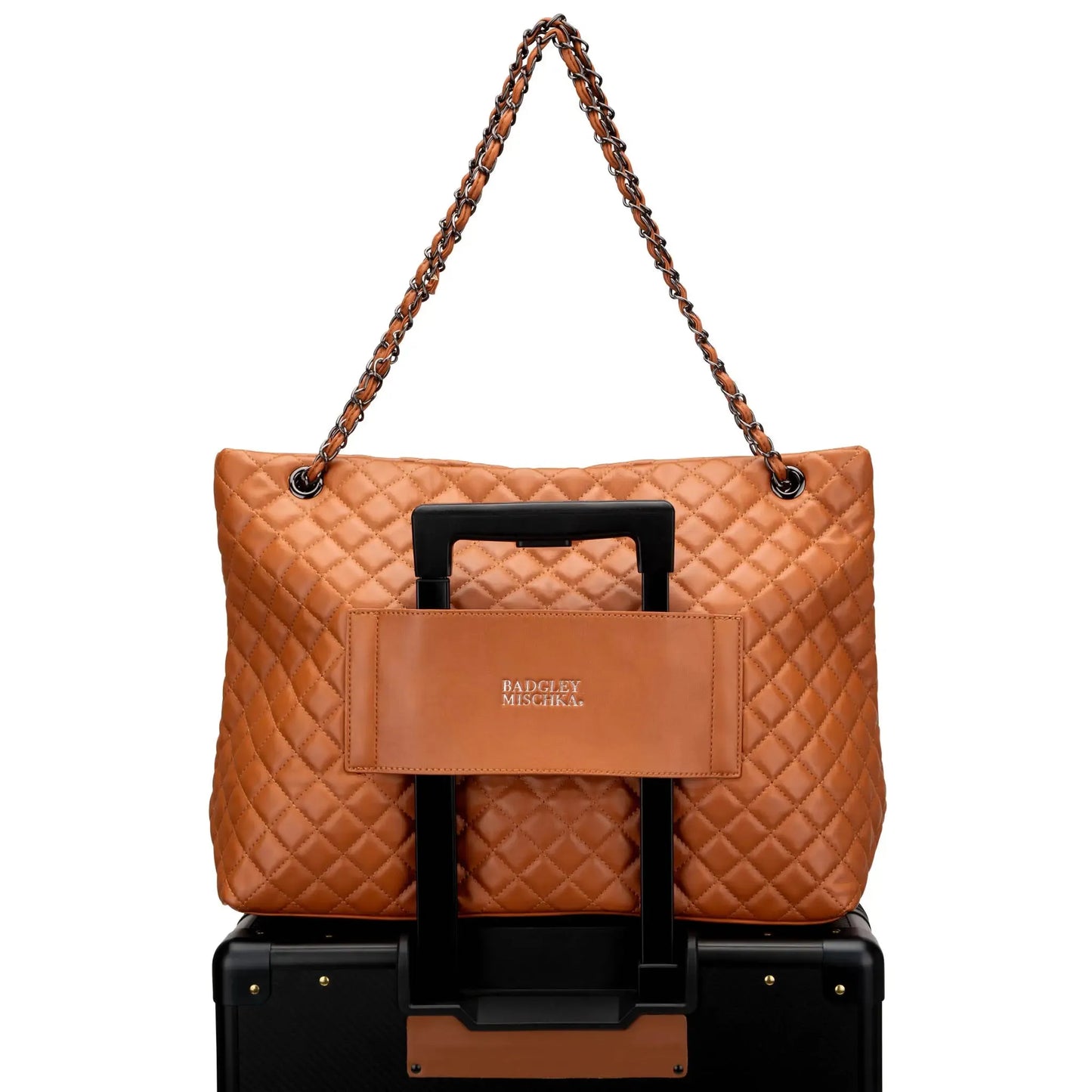 Diana Quilted Vegan Leather Weekender Duffel Bag